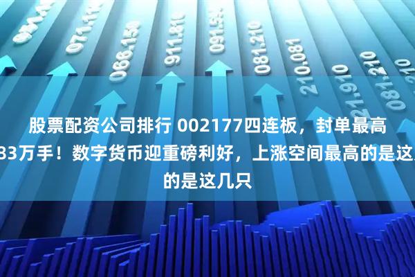 股票配资公司排行 002177四连板，封单最高超183万手！数字货币迎重磅利好，上涨空间最高的是这几只